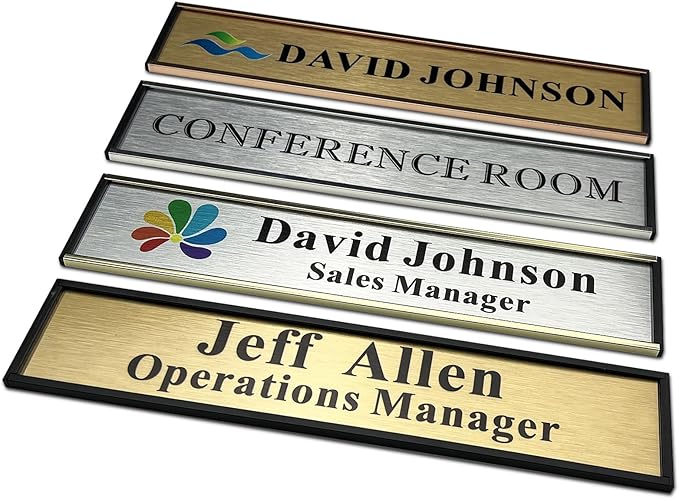 SINKAA Personalized Name Plate for Door or Wall, 2 * 10 inch Custom Office - Image 4