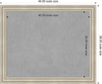 Amanti Art Silver Framed Magnetic Board 38x46 X-Large Vision Board - Image 2