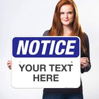 Custom Notice Sign, OSHA Sign, 18x24 Inches, Rust Free .063 Aluminum, Fade - Image 2