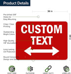 Custom Arrow, Custom Directional Sign, Two way Arrow, 36x48 Inches, Rust Free - Image 6
