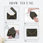 Black 5x7 Envelopes 50 Pcs, Goefun A7 Envelopes - Image 3