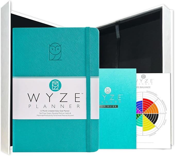 Wyze Planner Undated Daily Planner – 1-Year B5 Productivity Organizer by WYZEPLANNER