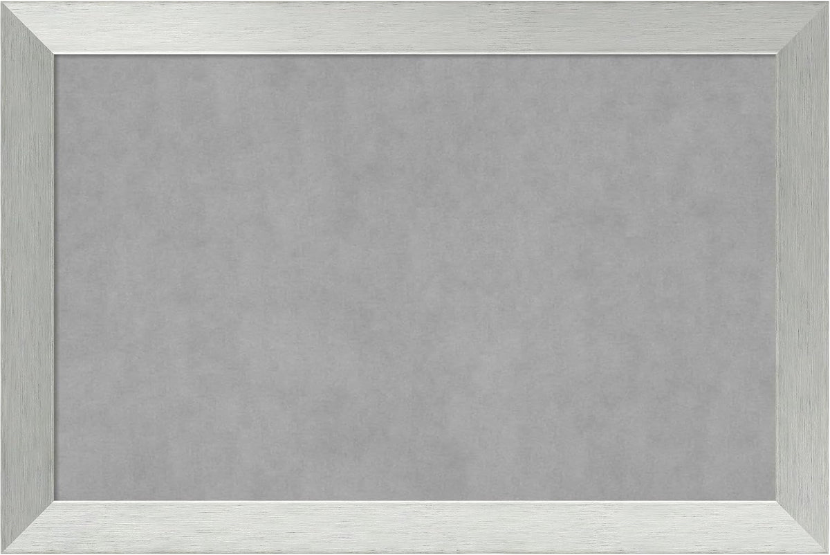 Amanti Art Silver Framed Magnetic Board 24x36 Large Vision Board