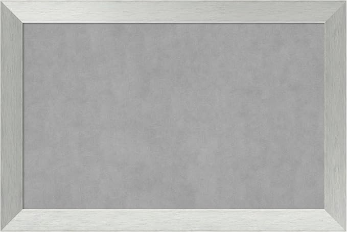Amanti Art Silver Framed Magnetic Board 24x36 Large Vision Board by AmantiArt