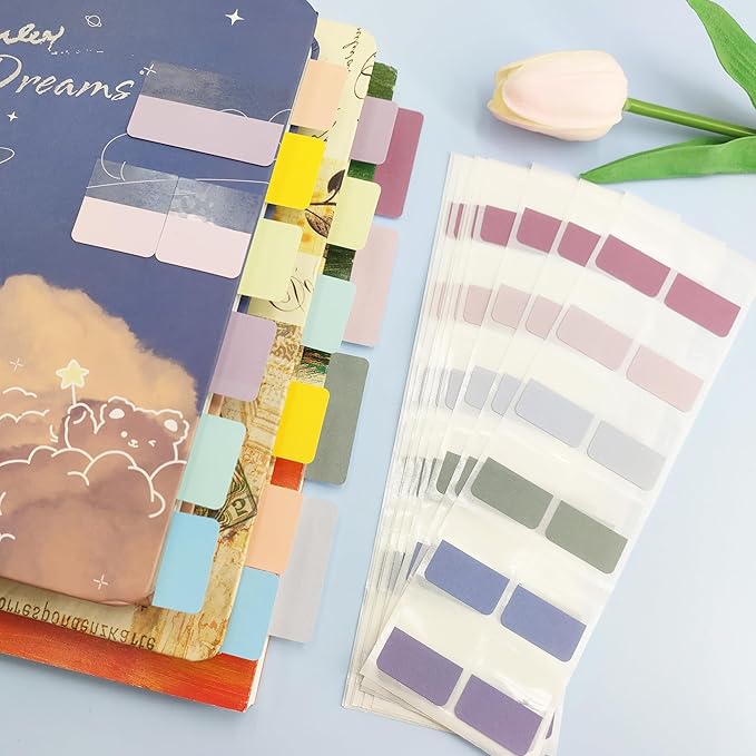 Potanro Sticky Book Tabs 360PCS Notebook Colorful Book Annotation Tabs Kit - Image 6