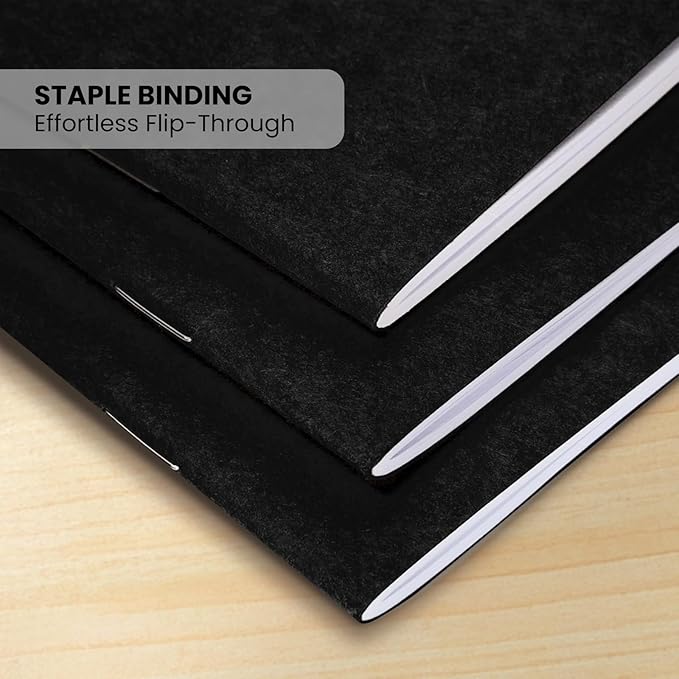 Small Lined Notebooks Bulk – Black Kraft Paper Cover, 48 Pack 4.25 x 5.5 in - Image 5