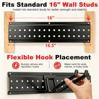 garage tool organizer wall mount 49.5 inches with, package contents