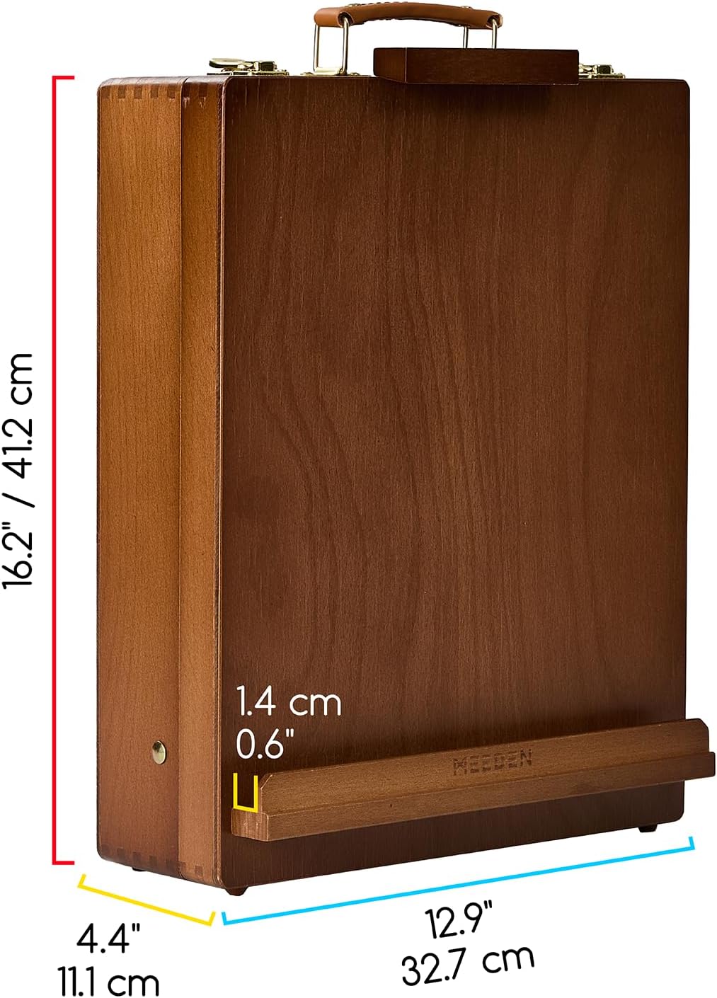 meeden table top easel for painting: portable tabletop shown in use