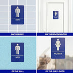 USA Made - Men's and Women's Restroom Signs ADA-Compliant Bathroom Door Signs - Image 4