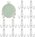 LonlyEagle 12 Pack 6 Inch Clear Plastic Easels or Stand/Plate Holders to by LonlyEagle