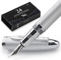 Wordsworth & Black Majesti Fountain Pen-, Luxury Case, 24K Gold Finish; 18K by WordsworthBlack