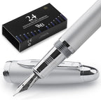 Wordsworth & Black Majesti Fountain Pen-, Luxury Case, 24K Gold Finish; 18K by WordsworthBlack