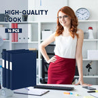 Henoyso 16 Pcs 3 Ring Binder 0.5 Inch Round Fits Letter Size 8.5'' x 11'' Paper - Image 4
