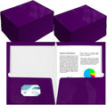 Yeaqee 200 Pack 2 Pockets Glossy Laminated Paper Folder First Day of School by Yeaqee
