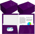 Yeaqee 200 Pack 2 Pockets Glossy Laminated Paper Folder First Day of School by Yeaqee