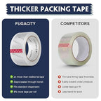 FugaCity Clear Packing Tape Refills, Heavy Duty Packaging Tape - Image 2
