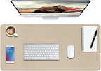 Boutilon Leather Desk Pad Protector, Non-Slip Mouse Pad, Laptop Desk Pad by Boutilon