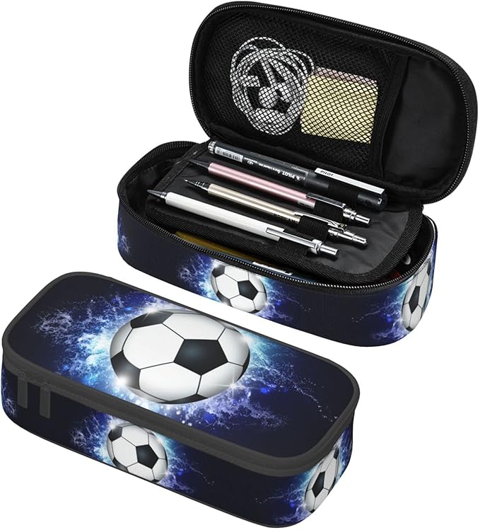 SNAPMADE Soccer Ball Pencil Box Sports Pencil Case by SNAPMADE