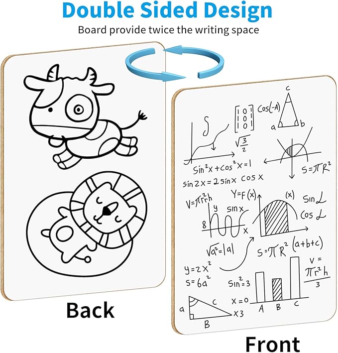 OSIMIG 26 Pack Small White Board Dry Erase, Mini Dry Erase Board 9" x12” - Image 3