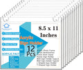 PecMuikee Acrylic Sign Holder 8.5x11 Horizontal, Wall Mount Acrylic Sign Holder