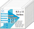 PecMuikee Acrylic Sign Holder 8.5x11 Horizontal, Wall Mount Acrylic Sign Holder by PecMuikee