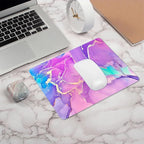 IMAYONDIA Purple Pink Blue Marble Mouse Pad, Liquid Gold Paint Marble Mouse Pads - Image 7