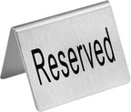 New Star Foodservice Stainless Steel Table Tent Sign - Image 3