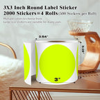 3 Inch Round Colored Dot Stickers, 4 Rolls in Dispenser Box - Image 2