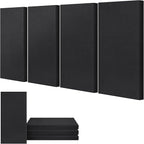 UMIACOUSTICS 4 PCS Acoustic Panels, 2“ Thick 23.6" x 11.8" Fiberglass Sound by UMIACOUSTIC