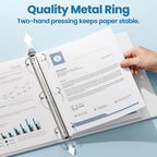 SUNEE 3 Ring Binders 2 Inch 8 Pack - Image 2