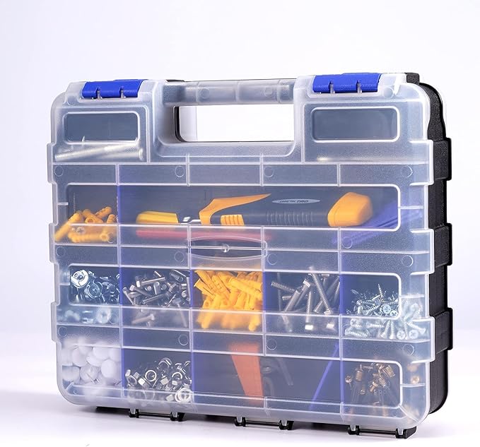 AIDY-PRO Hardware Organizer Box 34 Compartments Small Parts Organizer - Image 7