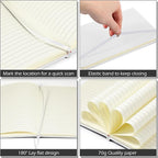 Honoson 20 Pack Lined Journal Notebooks A5 Hardcover Executive Notebook 5.5" x - Image 3