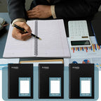 Resurhang 8 Pack Wirebound Business Notebook Legal Ruled Spiral Notebook 6-5/8" - Image 5