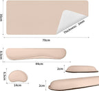Bloss Leather Desk Pad and Keyboard Wrist Rest, Large Mouse Pad + Keyboard - Image 5