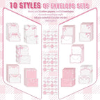 TaoBary 160 Pcs Stationery Paper Set 50 Double Sided Stationery Papers - Image 3