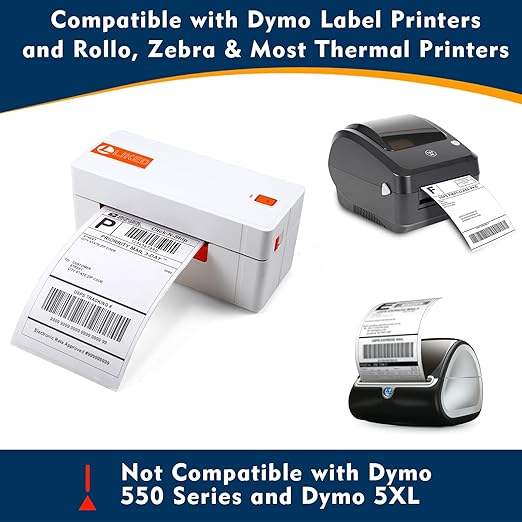 L LIKED 880 PCS 4"x 6" Direct Thermal Labels White Perforated Shipping Label - Image 8