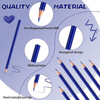 sqzrmdcg 36 PCS DurkBlue Colored Pencils, Pre-sharpened Professional Wooden Art - Image 3
