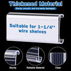 100 Pcs Wire Shelf Label Holder - Image 3