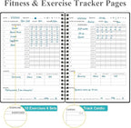 Fitness Journal for Women & Men, A5 Workout Journal/Planner Daily Exercise Log - Image 3