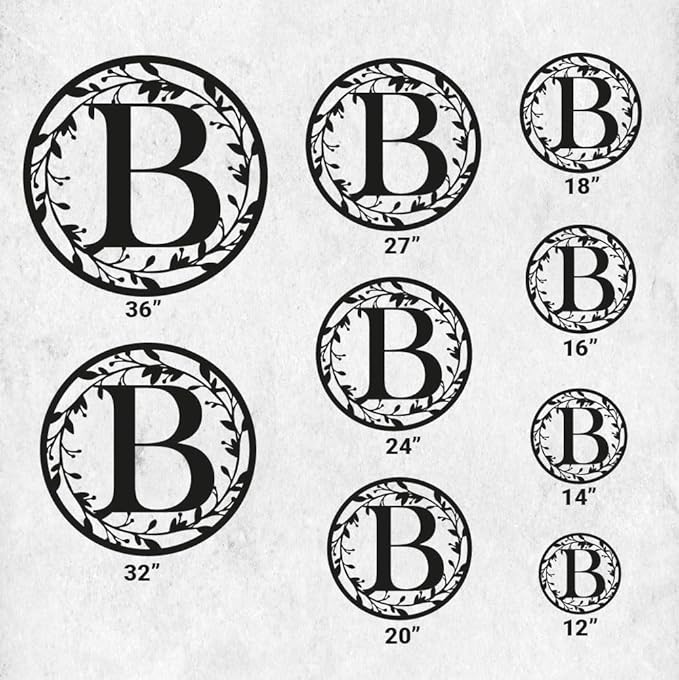 Personalized Metal Name Signs, Split Letter Monogram Wall Decor, Custom Last - Image 4