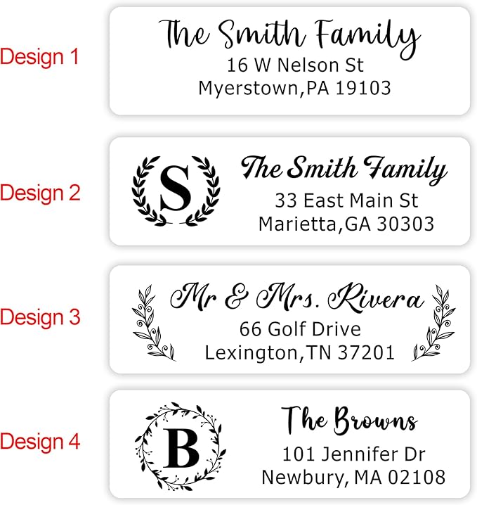 EDSG Personalized Return Address Labels, Custom Address Stickers on Sheets - Image 3