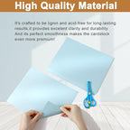 Silunkia 28 Sheets Blue Shimmer Cardstock 8.5 x 11 Premium Paper, 250gsm/92lb - Image 4