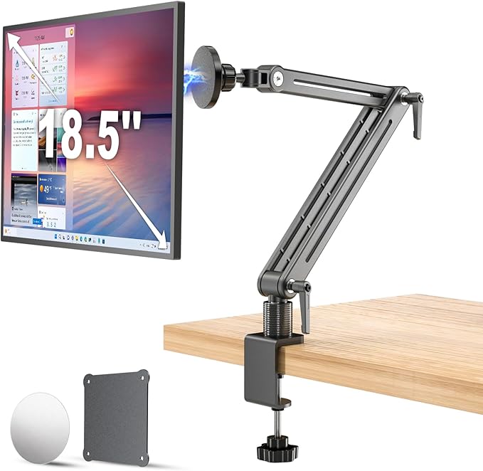Jakeko Strong Magnetic Portable Monitor Desk Clamp - 75mm VESA Mount 4.7" 12.9" by Jakeko