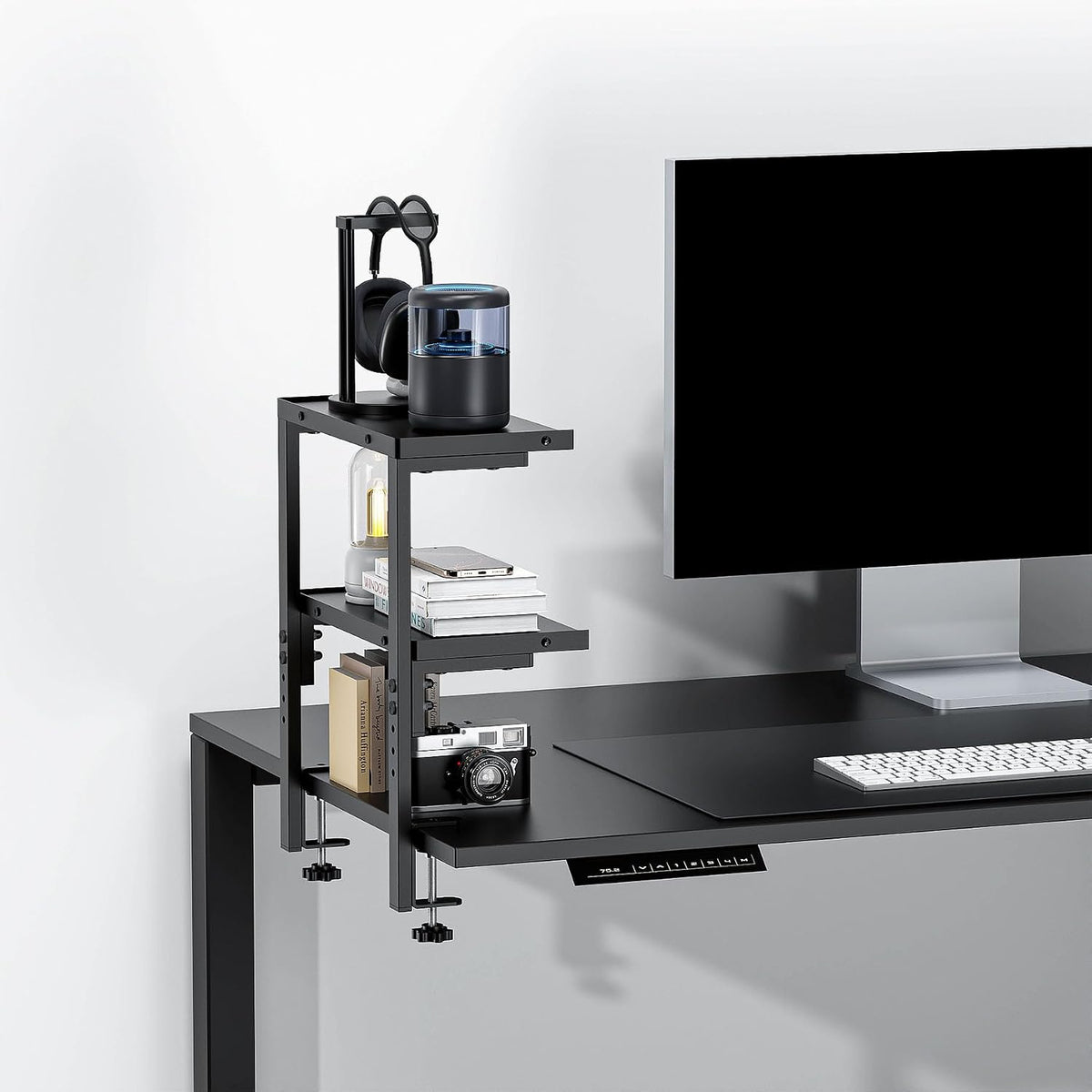 spacrea 2 tier clamp on desk shelf, package contents