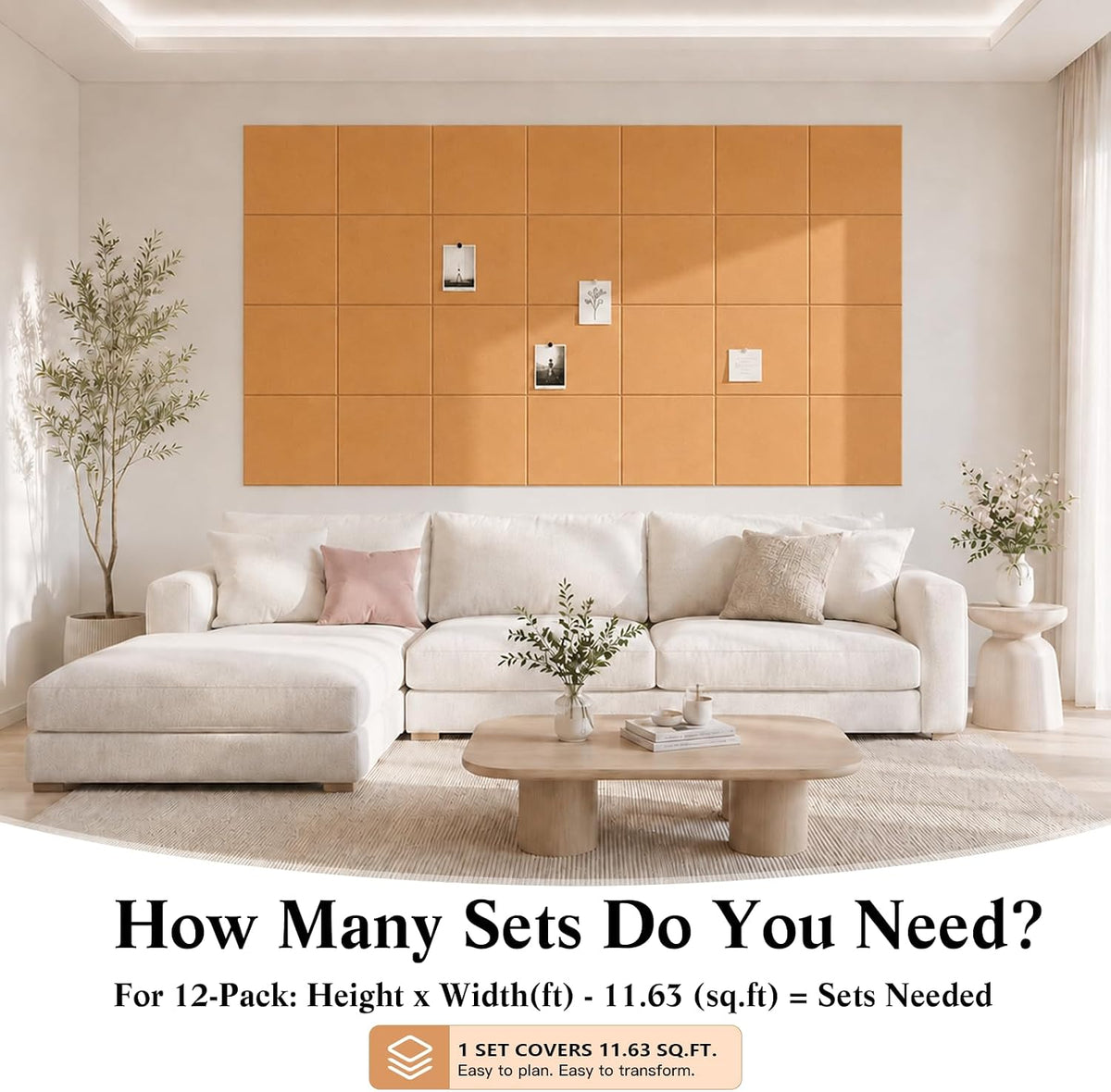 48" x 36" Decorative Bulletin Boards, Large Cork Board Alternative ...