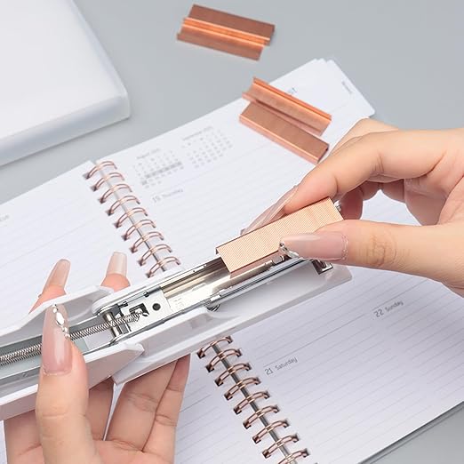NatSumeBasics Rose Gold Staple 6000 Colored Staples Copper Color Staples - Image 3