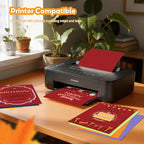 Red Cardstock 8.5" x 11 ", Valentine Day Cardstock Paper, 40 Sheets Red Card - Image 3