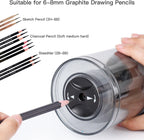 afmat ps-b06 rechargeable long point pencil sharpener for on a desk or shelf