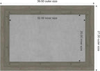 Amanti Art Grey Framed Magnetic Board 27x39 Large Vision Board - Image 3