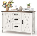 Vabches File Cabinet with 3 Drawers, Farmhouse Lateral File Cabinet Fits Files by Vabches